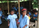 The make shift school   for children displaced from their homes due to conflict and vilence at Kakrajhar district Assam