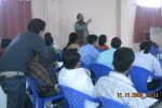 Sanjoy Hazarika  speaking  at a PFI orientation meet at Guwahati.