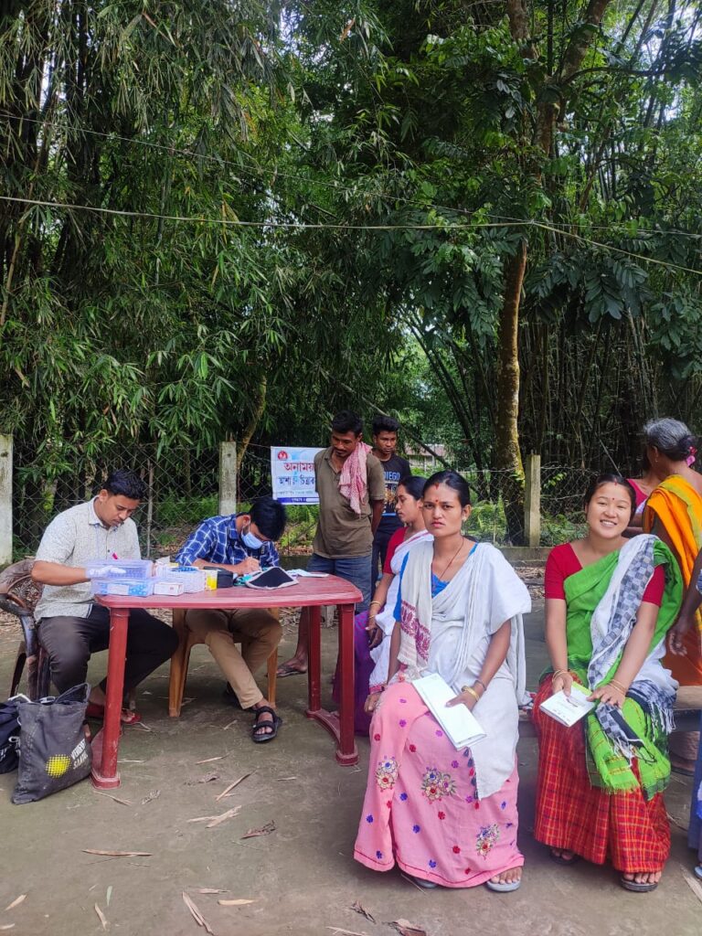 Special ANC drive at a health camp at Puronidhola conducted by the Lakhimpur Boat Clinic on 22 May, 2023
