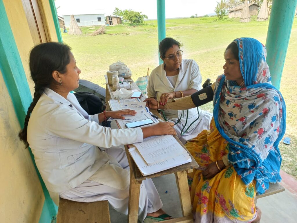 Health cum immunization camp at Gorkamari, Boat Clinic, Nalbari 18th May 2023