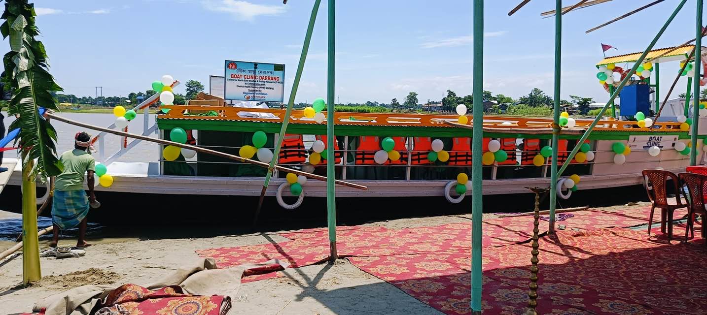 The new boat decked up for the inaugural