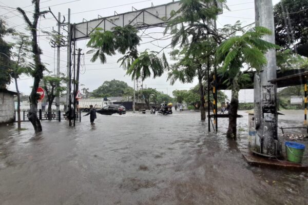 A Flooded Dibrugarh Town, A Glimpse From The Joint Director Health’s Office On 1st July 2024.This Prominent Tea Town Of Upper Assam Was From Where C-NES Started Its First Boat Clinic Service Way Back In 2005