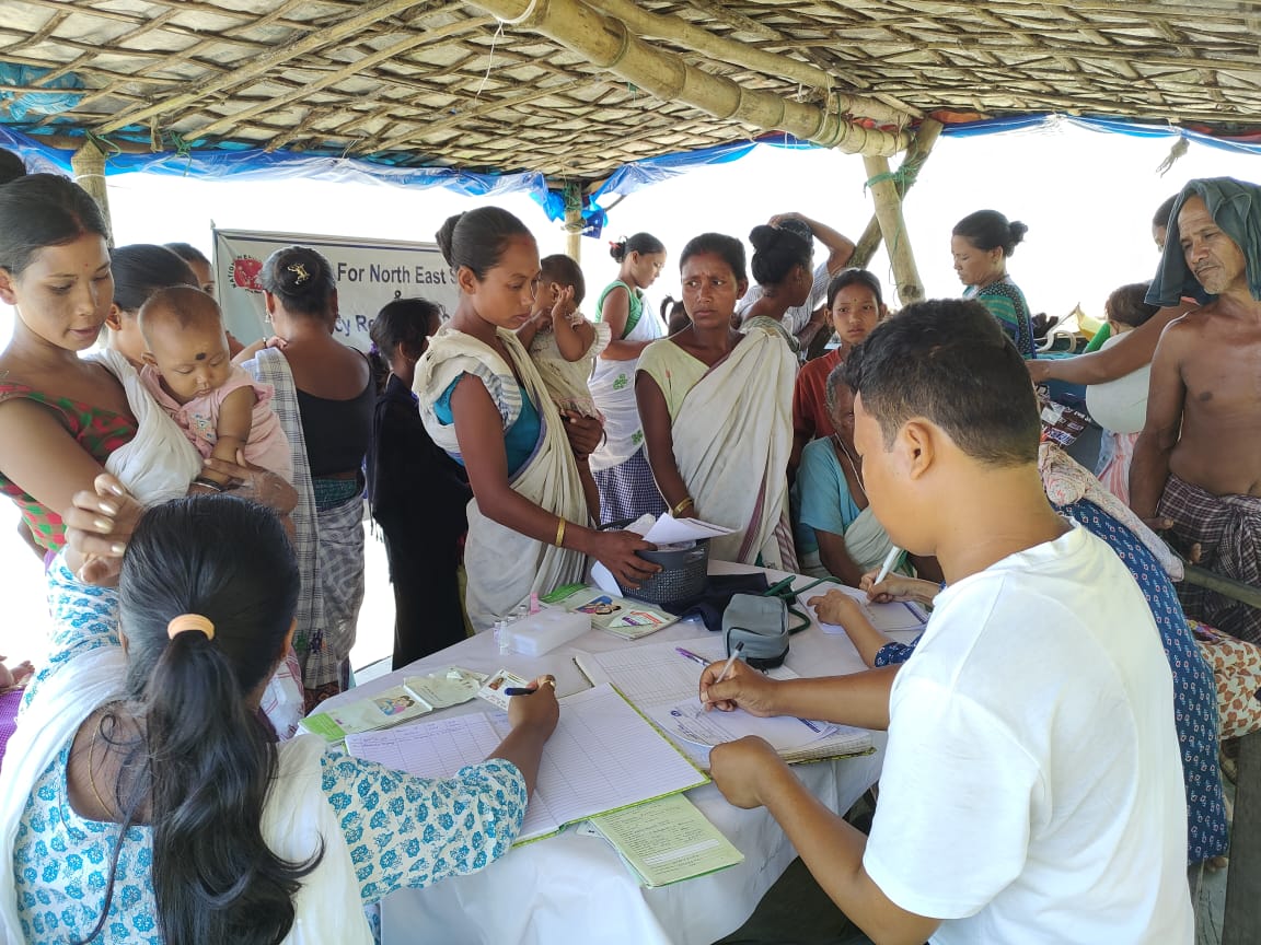 An ANC and general check up camp Lakhimpur district’s Uajani Adisuti under Naoboicha block on 14th August 2024